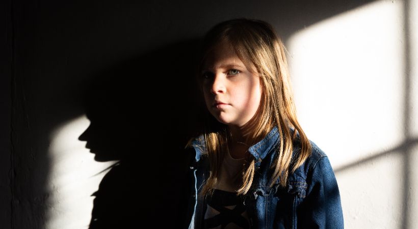 A child who has experienced trauma