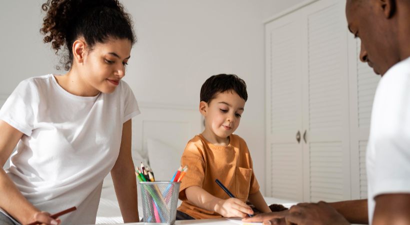 Child with foster parent