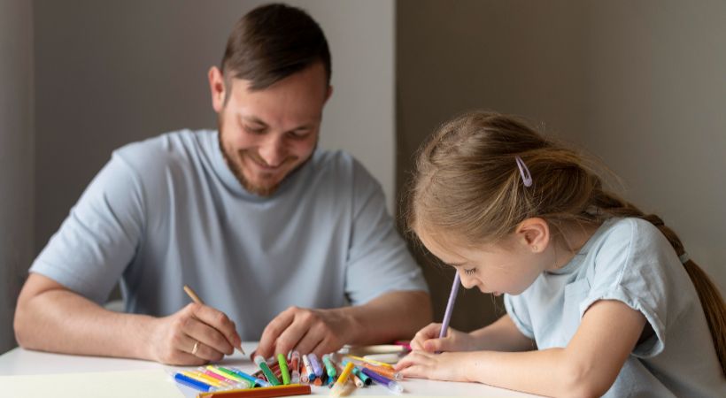 Someone working closely with an autistic child