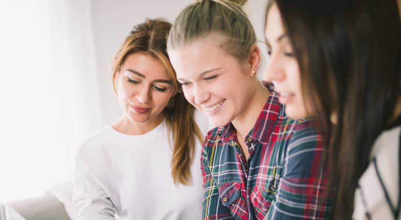 Young group working together to get ready for leaving care